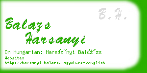 balazs harsanyi business card